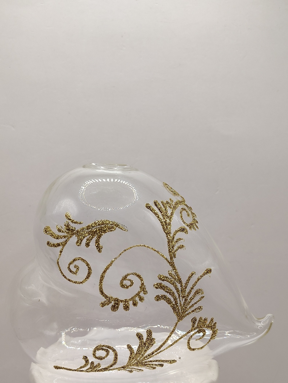 Soffieria Parice Vintage Hand Blown Heart Shaped Vase. Italy